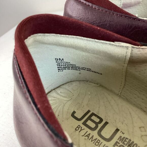 JBU Jambu Sedona Loafer Clog Bugundy Vegan Size 9 - Picture 10 of 11